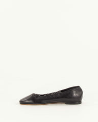 Women PINA Black Leather | Ballerina