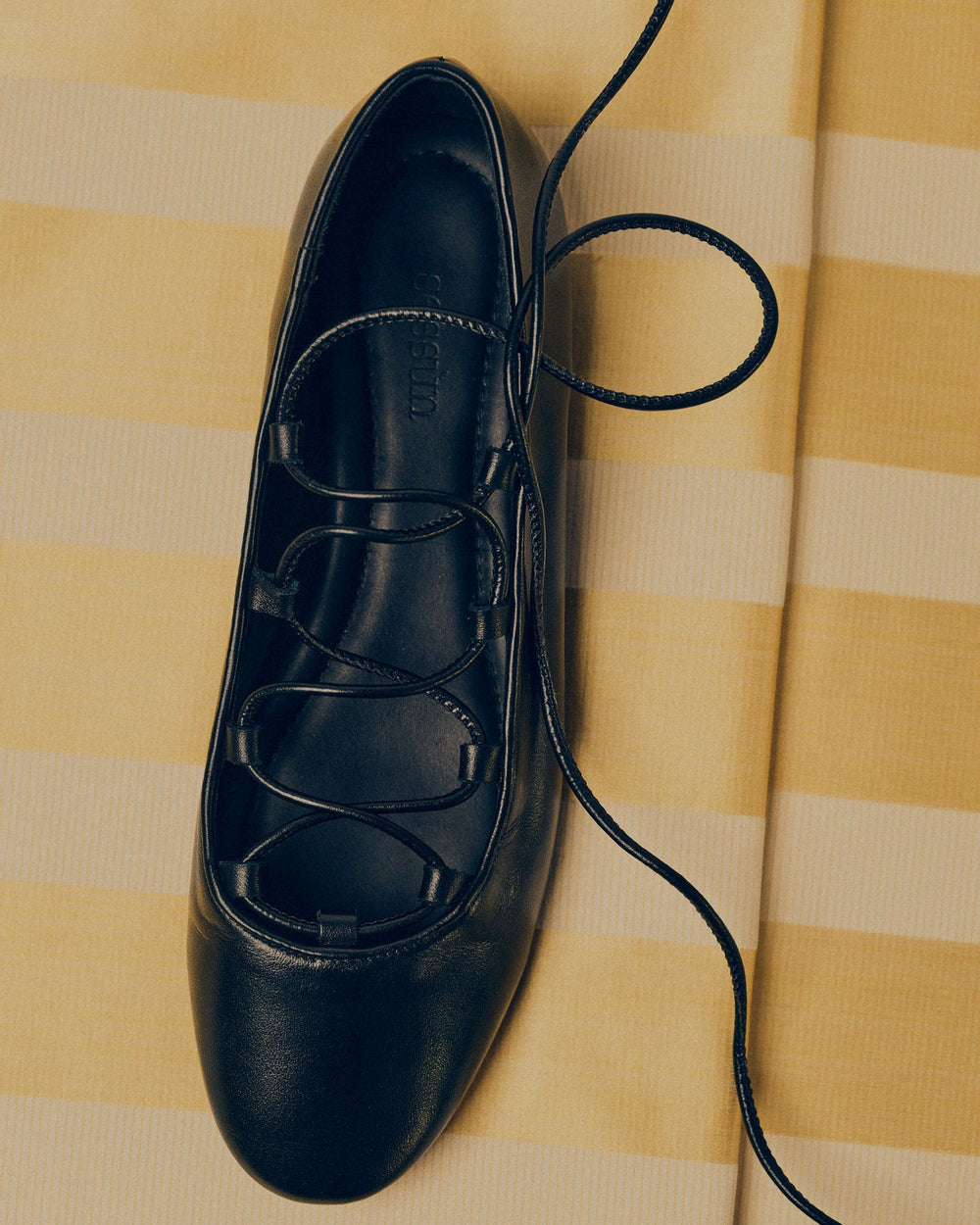 Women PINA Black Leather | Ballerina