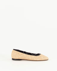 Women PINA RAFFIA Black Natural | Ballerina