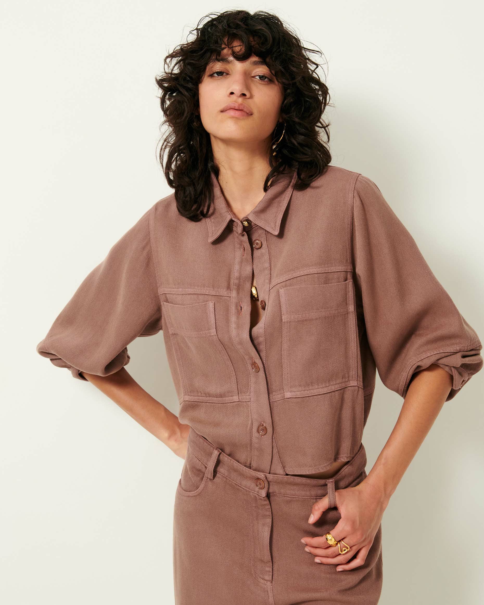 Women LEONE Marble Rose | Overshirt