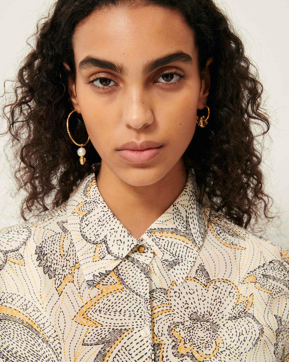Women BRITJET Whi Indobloom | Shirt
