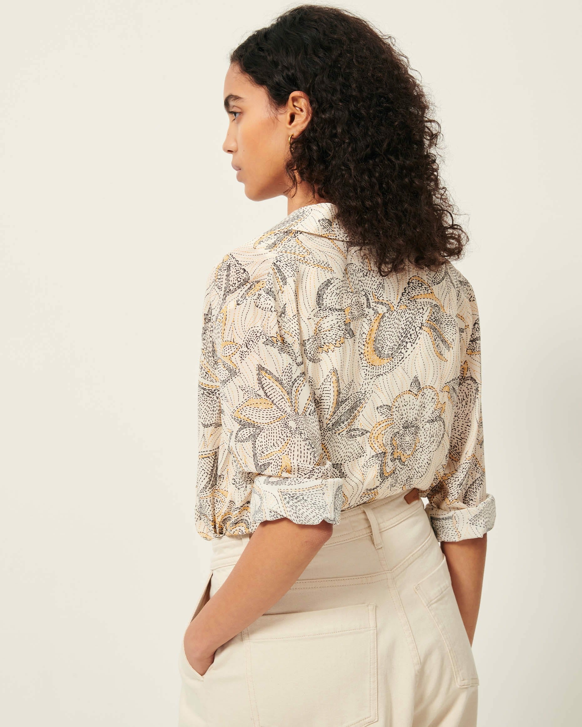Women BRITJET Whi Indobloom | Shirt