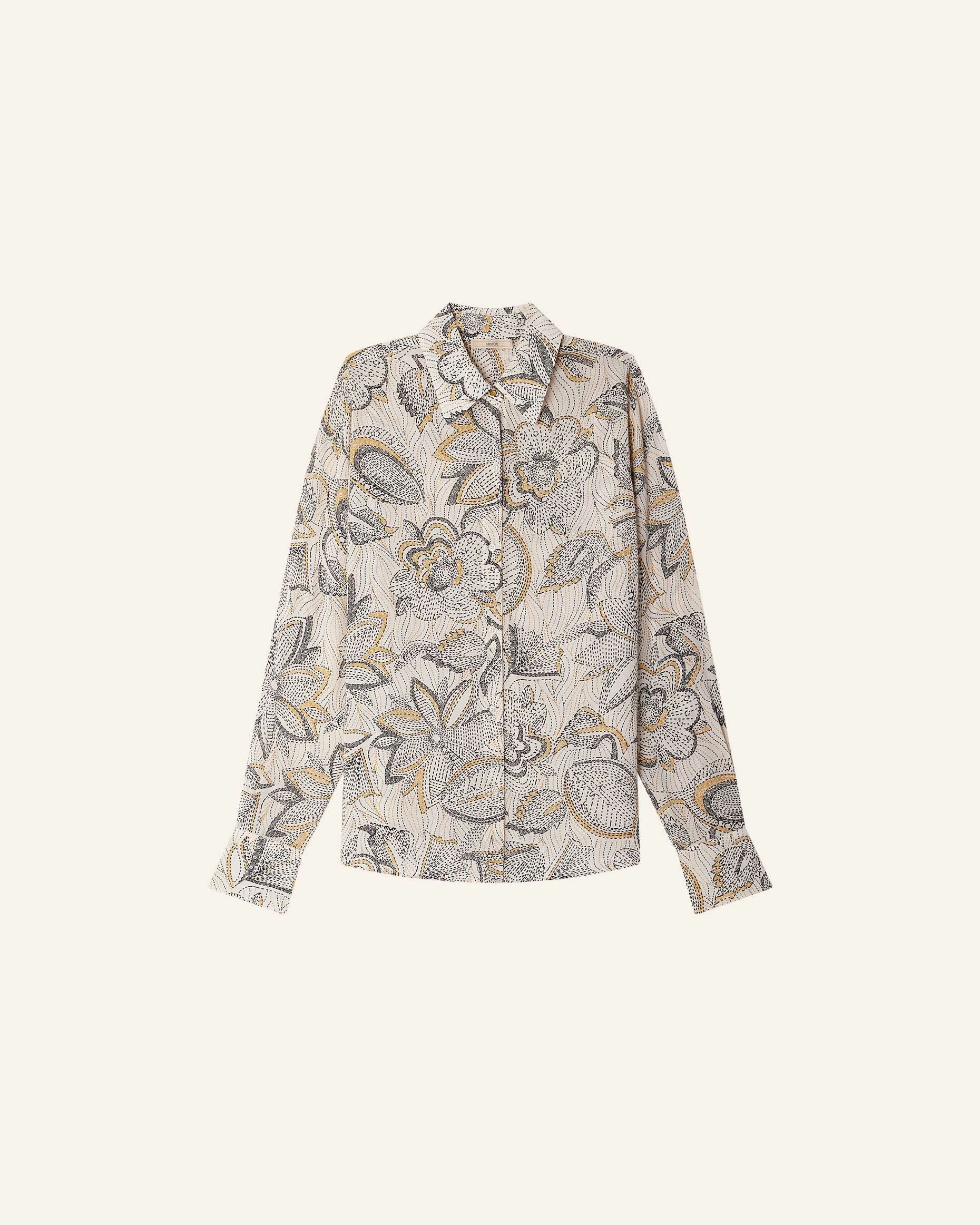 Women BRITJET Whi Indobloom | Shirt