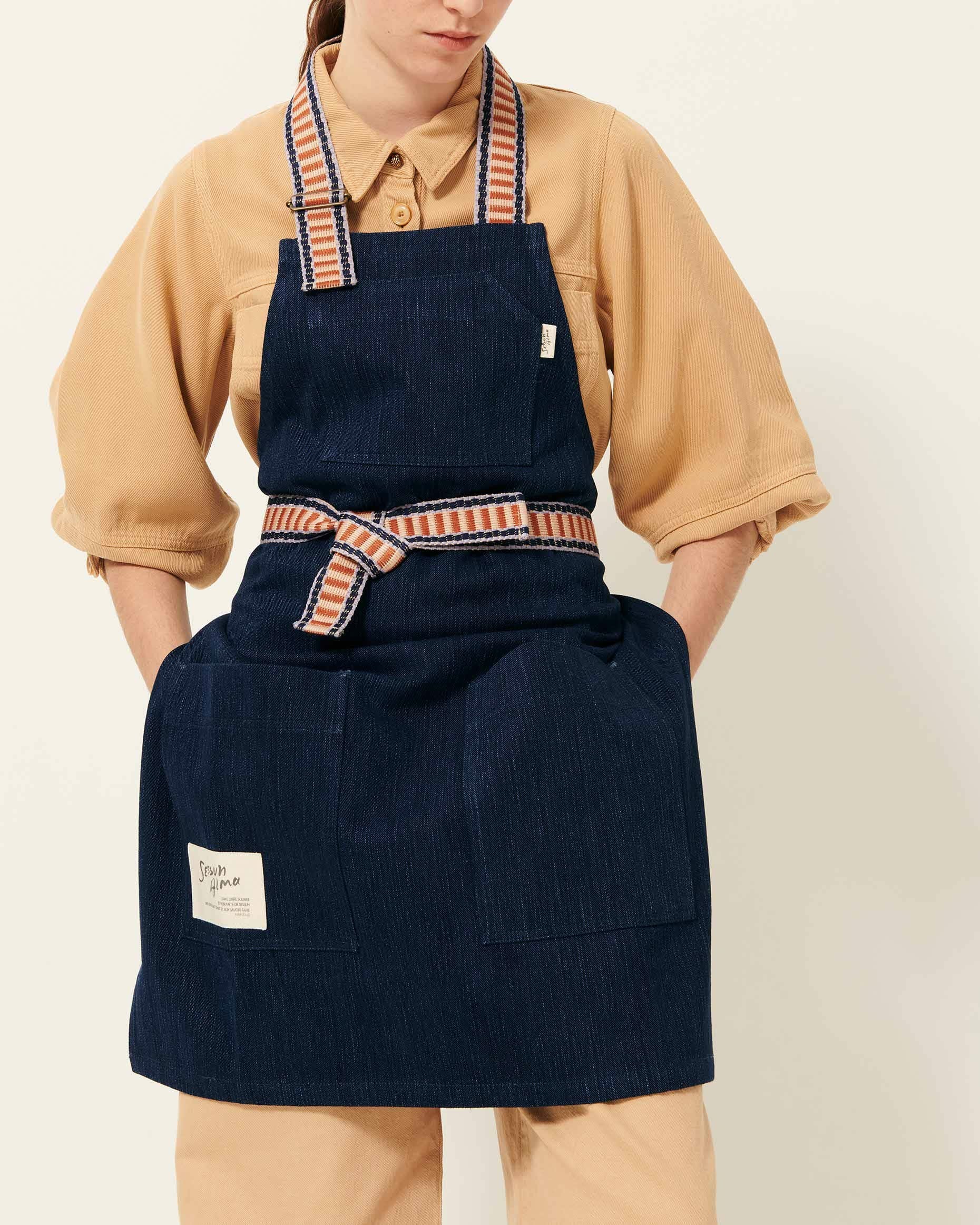 Women ELARTISTA Indigo | Apron