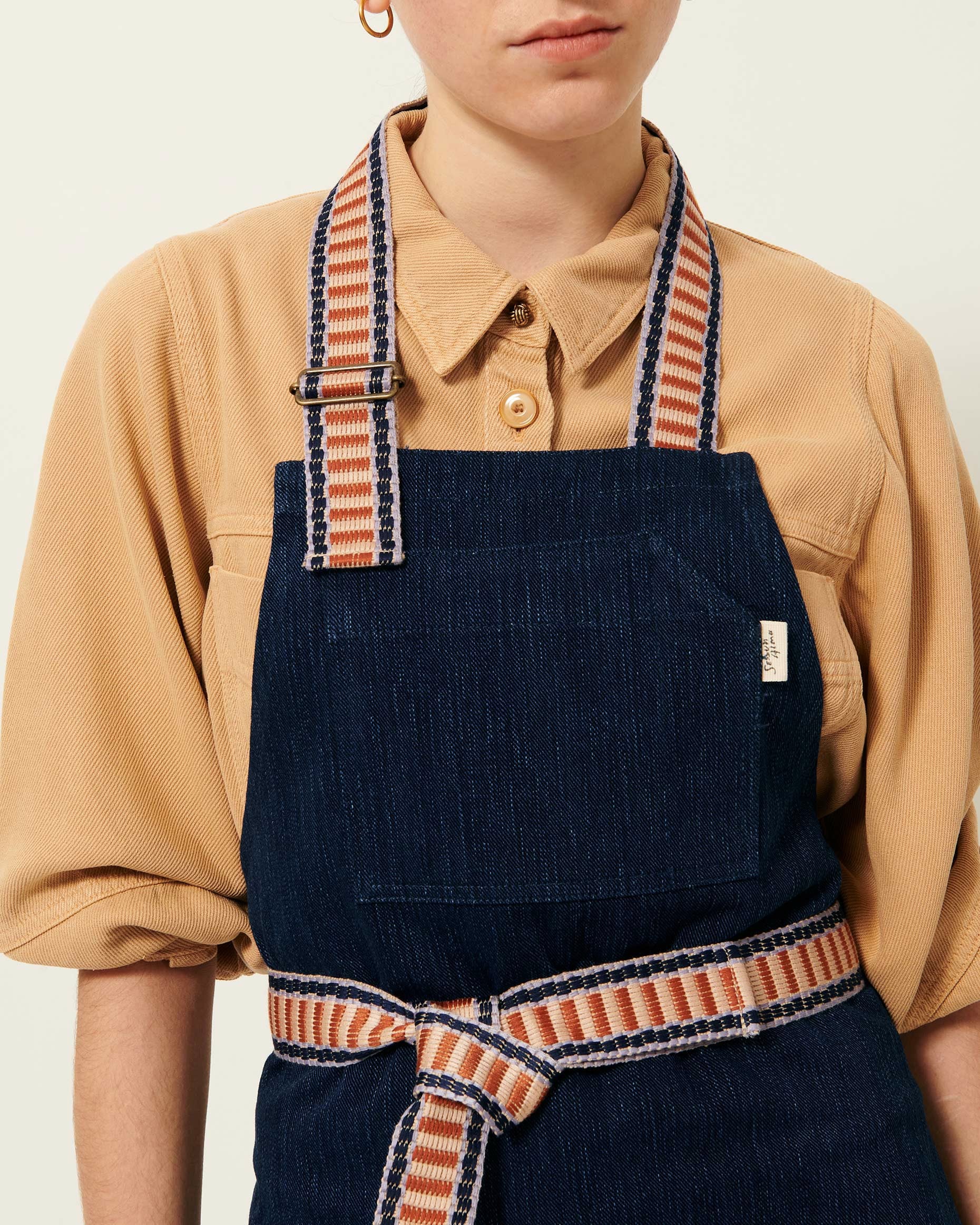 Women ELARTISTA Indigo | Apron