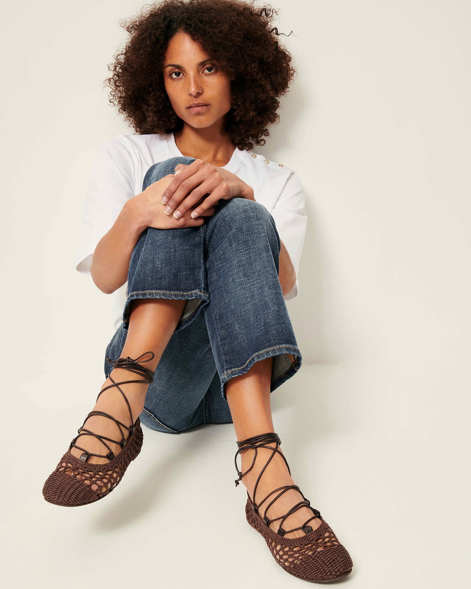 Women PINA TRESSE Dark Brown | Ballerina