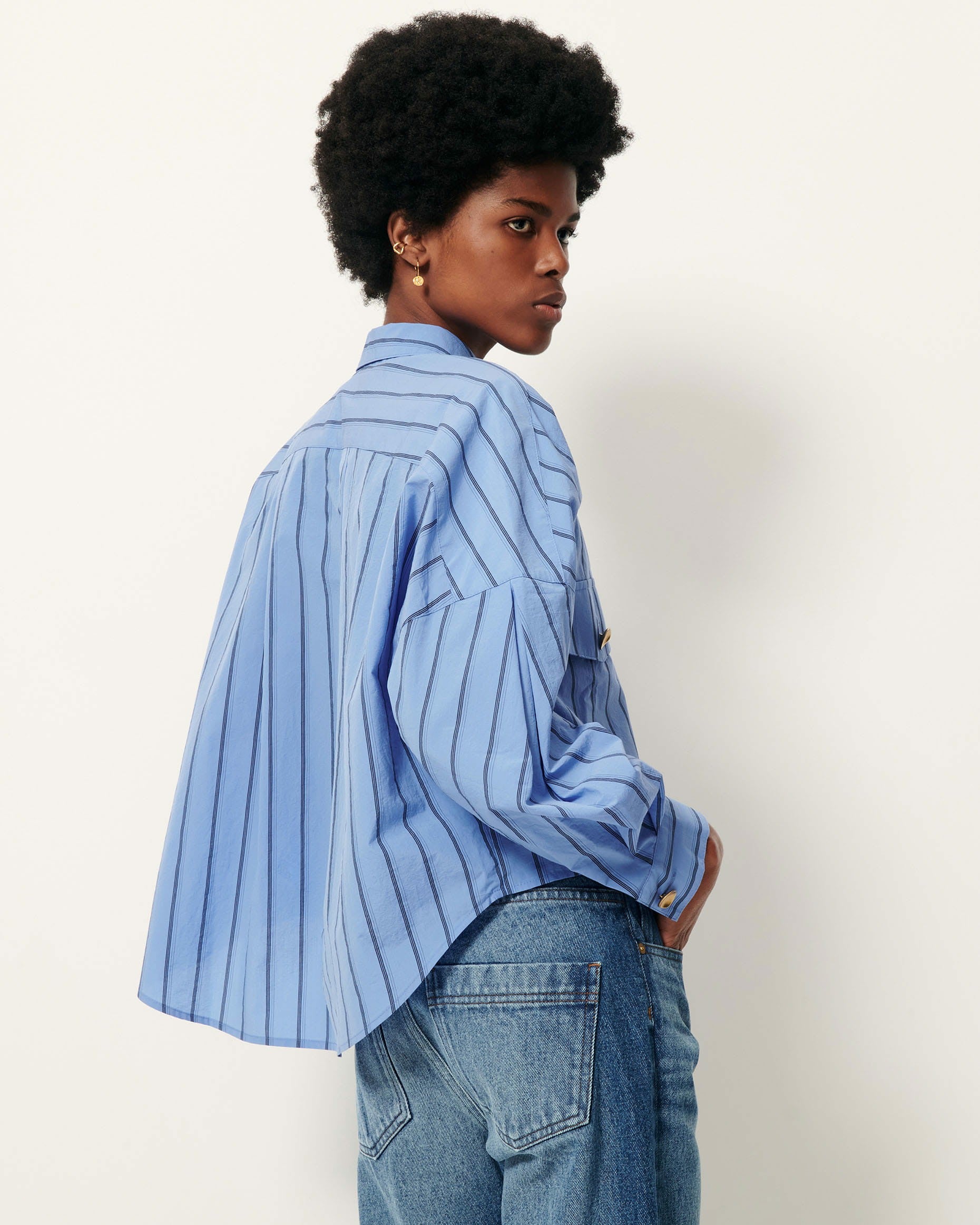 Women BALANCA Italian Blue | Shirt