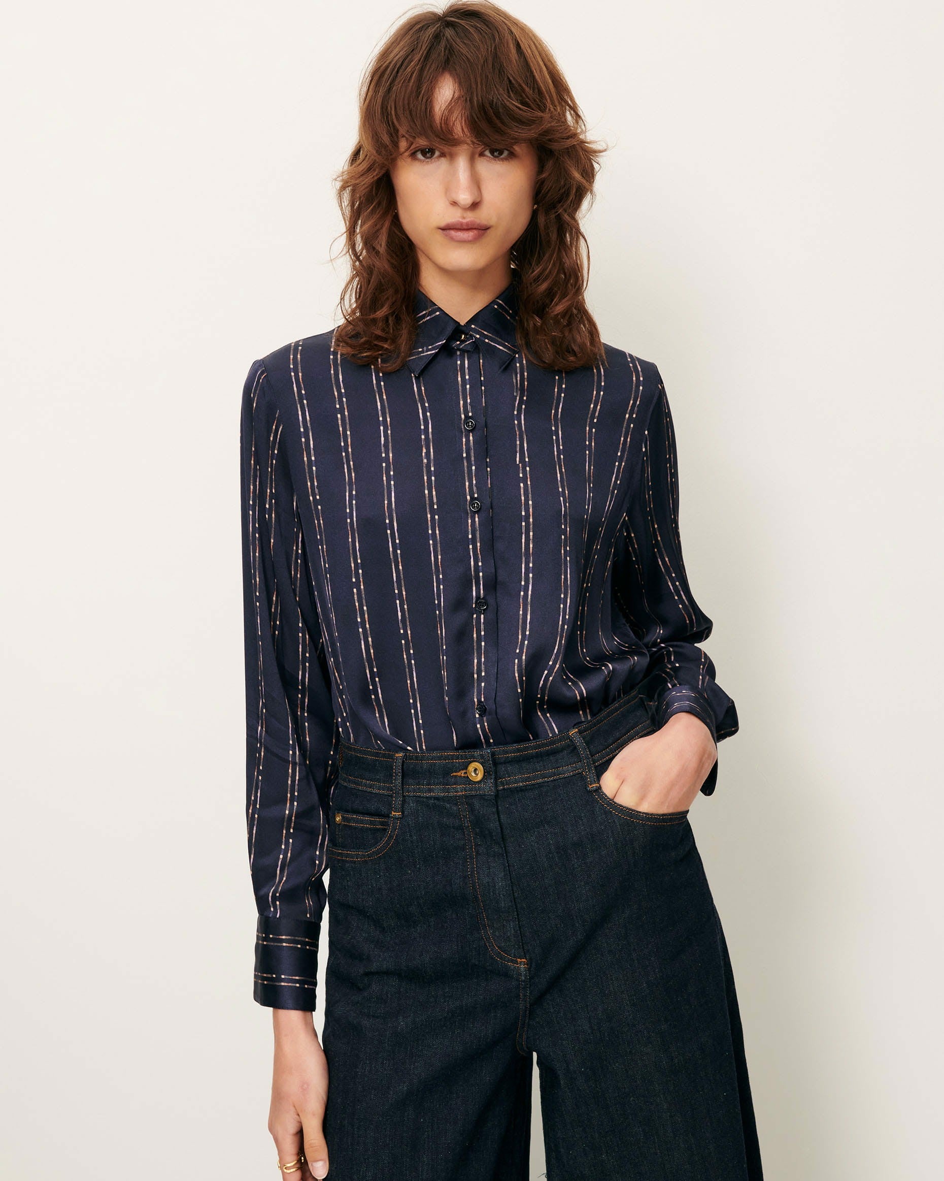 Women BRITJET Navy Plumikat | Shirt