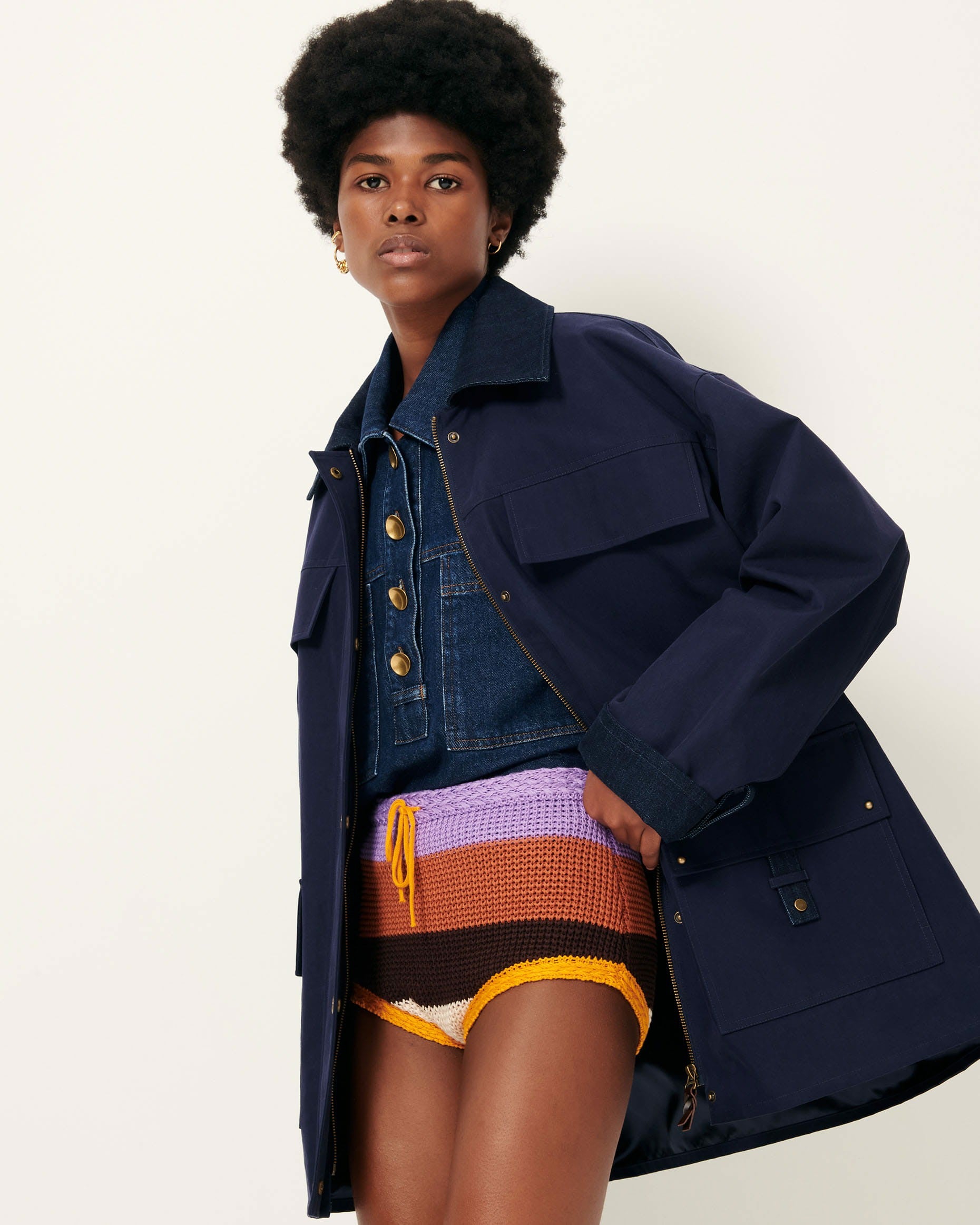 Women HUGUES Ink Blue | Jacket