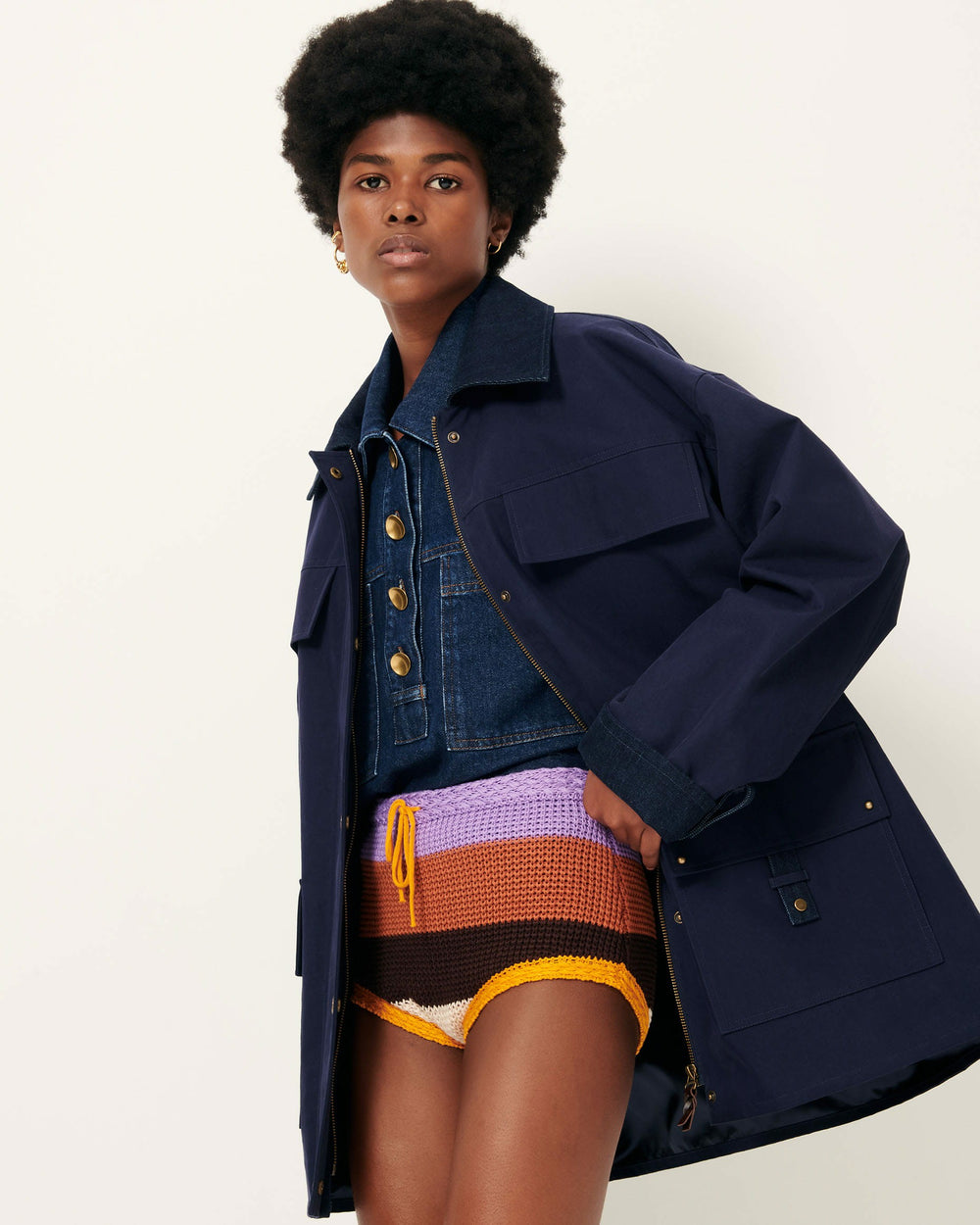 Women HUGUES Ink Blue | Jacket