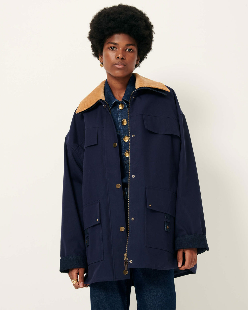 Women HUGUES Ink Blue | Jacket