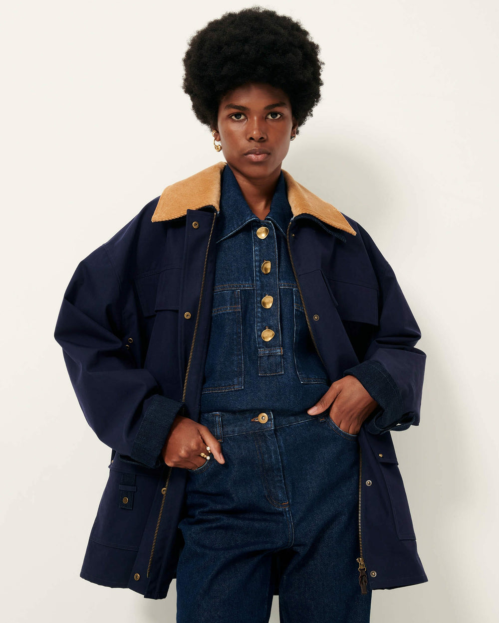 Women HUGUES Ink Blue | Jacket