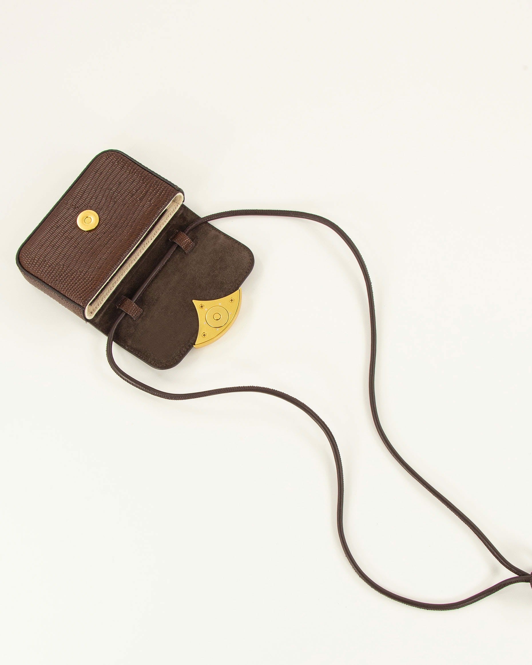 Women MICRO DIVILUZ Browny Lezard | Card holder | SESSÙN Official