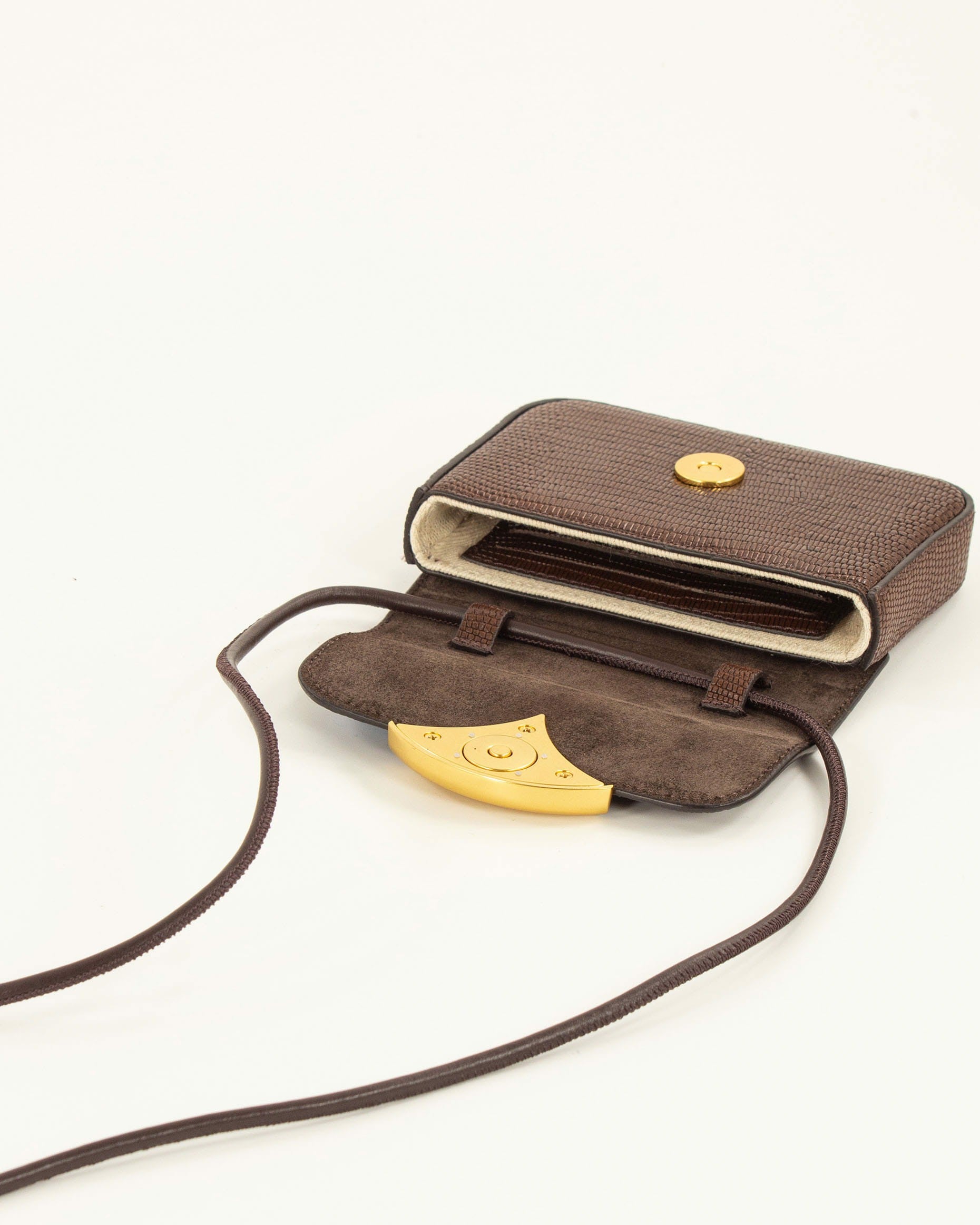 Women MICRO DIVILUZ Browny Lezard | Card holder | SESSÙN Official